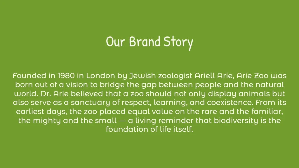 Arie Zoo — Brand Identity and One Pager Concepts — image 2 of 14