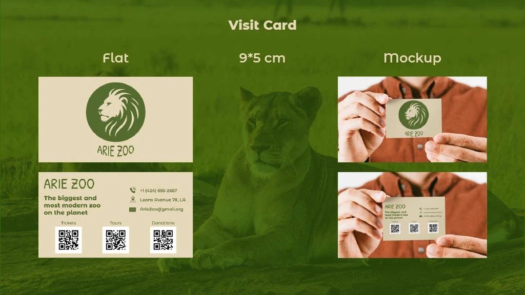 Arie Zoo — Brand Identity and One Pager Concepts — image 9 of 14