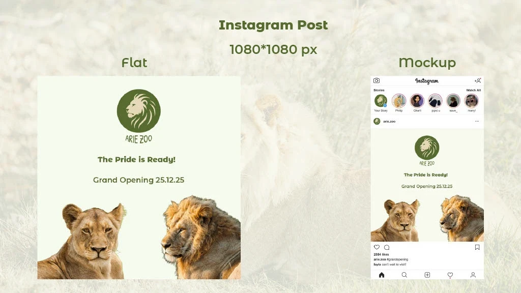 Arie Zoo — Brand Identity and One Pager Concepts — image 10 of 14