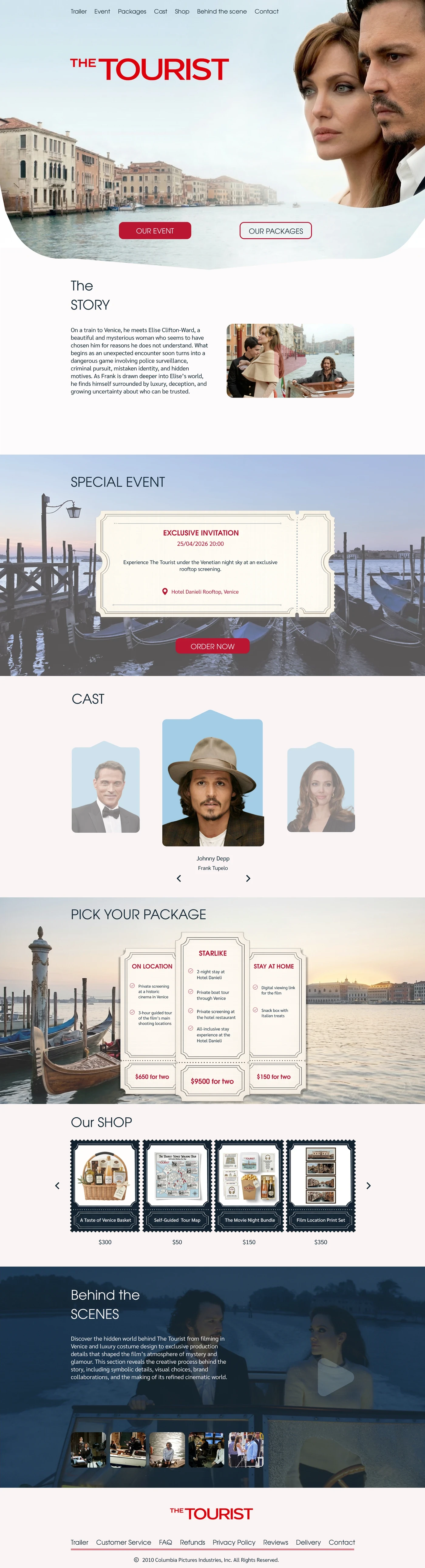 "The Tourist" movie One Pager — image 2 of 4